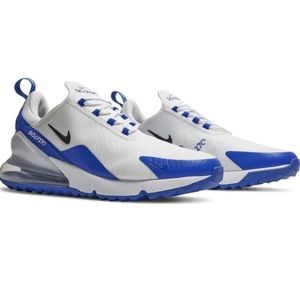 Nike Air Max 270 Golf Shoes White Racer Blue Men's Size CK6483-106 Golf